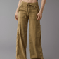 🔥Linen-Blend Wide-Leg Cargo Pants