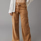 🔥Linen-Blend Wide-Leg Cargo Pants