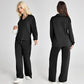 🔥Limited Time 50% OFF🔥Women’s 2‑Piece Casual Outfit Set, V‑Neck Long‑Sleeve Top & Wide‑Leg Pants Tracksuit Sweatsuit