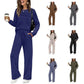 🔥LAST DAY 60% OFF✨Crew Neck Drawstring 2‑Piece Loungewear Set 👚 Soft Matching Top & Pants