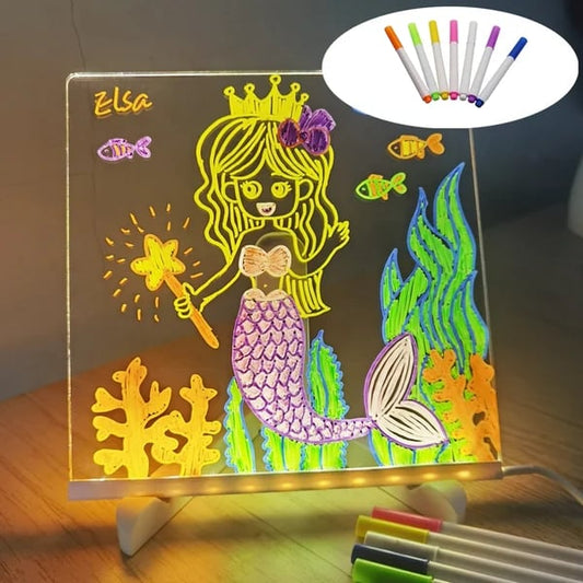 🎅Christmas Gift idea 49%OFF🎨LED Note Board🎁Buy 1 Get 7 Colour Pens For Free