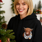 🐮 Hot Sale 50% OFF!!🎁Cute Highland Cow Print Fleece Lined Hooded Sweatshirt 🧥 Warm Cozy Winter Hoodie