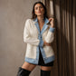 🍂Autumn Hot Sale 60% OFF🔥Women’s Elegant Denim Spliced Ribbed Knit Coat