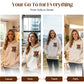 🐮 Hot Sale 50% OFF!!🎁Cute Highland Cow Print Fleece Lined Hooded Sweatshirt 🧥 Warm Cozy Winter Hoodie