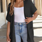 ⏰🍂Early Autumn Sales 50% OFF🔥Women's Short Sleeve Pleated Lightweight Open Front Cardigan