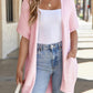⏰🍂Early Autumn Sales 50% OFF🔥Women's Short Sleeve Pleated Lightweight Open Front Cardigan