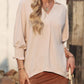 🌸Last Day 60% OFF !💗V-Neck Casual 3/4 Sleeve Loose Shirt