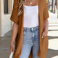 ⏰🍂Early Autumn Sales 50% OFF🔥Women's Short Sleeve Pleated Lightweight Open Front Cardigan