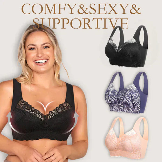 🤩LAST DAY Buy 2 Get 1 Free(3 PCS) 🔥| Ultimate Lift Stretch Full Shape Seamless Lace Bra