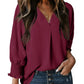 🌸Last Day 60% OFF !💗V-Neck Casual 3/4 Sleeve Loose Shirt