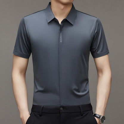 Premium Ice Silk Short Sleeve Shirt