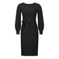 Last Sale 49% Off-Elegant Female Belt Warm Dresses