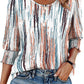 ⏰Limited Time Sale 50% OFF🏖️Women Dressy Casual 3/4 Length Sleeve Blouses with Smocked Cuffs