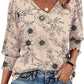 ⏰Limited Time Sale 50% OFF🏖️Women Dressy Casual 3/4 Length Sleeve Blouses with Smocked Cuffs