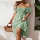 🌈Summer Hot Sale 60% OFF!✨Square Neck Floral Midi Dress – Smocked Bodice, Flowy Tiered Skirt, Romantic🌸