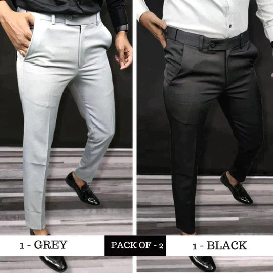 🎁Hot Sale 49% OFF⏳Solid Color Slim Fit Formal Pants