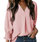 🌸Last Day 60% OFF !💗V-Neck Casual 3/4 Sleeve Loose Shirt