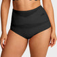🌸Limited-Time Buy 1 Get 3 Packs✨Plus-Size High-Waist Cross Tummy Control Panties