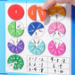 Montessori Magnetic Book Fraction Puzzle for Children