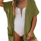⏰🍂Early Autumn Sales 50% OFF🔥Women's Short Sleeve Pleated Lightweight Open Front Cardigan