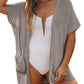 ⏰🍂Early Autumn Sales 50% OFF🔥Women's Short Sleeve Pleated Lightweight Open Front Cardigan