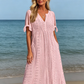 🎉This week's Special Sales - 50% OFF💃Women's Elegant V-Neck Hollow-Out Solid Dress