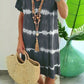 🌺Summer Hot Sale 60% OFF💐Tie-dye Striped Short-sleeved Loose T-shirt Dress