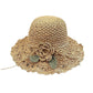 👒Elegant Crochet Straw Hat with Ruffle Detail