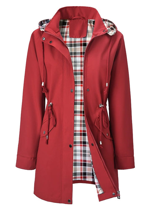 🧥Autumn Hot Sale 50% OFF🌧️💧Ultimate Plaid Waterproof Jacket for Women🍂