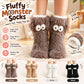 🏆LAST DAY BUY 1 GET 1 FREE💕Women's Cute Fluffy Monster Slipper Socks, Thick Fleece Lined Anti-Slip Winter Indoor Floor Socks🧦