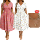 💃2026 Summer Hot Sale 70% OFF🌿⏳Women's V-Neck Floral Print Dress with Twist Waist