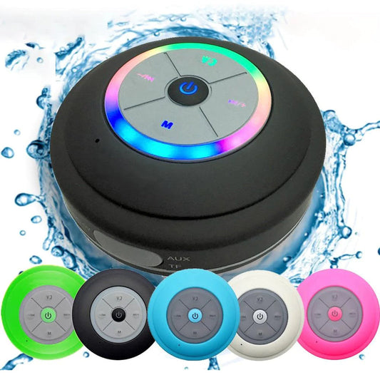 🎶Waterproof Wireless Speaker With LED Lights