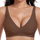 🏆 Hot Sale - 60% OFF 💕 Jelly Wireless Womens Comfortable Wireless Bras∣Push Up Bralettes∣Seamless Tshirts Bras∣Deep V
