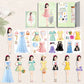 👗Magnetic Princess Dress Up Paper Doll👸