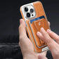 Luxury Business Leather All-in-One Magnetic Exposed Label iPhone Case