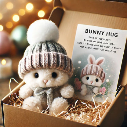 💖Easter Big Promotion :BUY 3 GET 1 FREE🔥Handmade Mini Bunny Hug Cute Easter Gift🐇