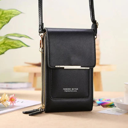 🏆Last Day Promotion：ONLY ￡7.99!!👜📱 Simple and Elegant Women's Touchscreen Crossbody Phone Wallet