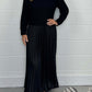 🍂Autumn Promotion 50% OFF🔥Women's solid color Long Sleeve Jumper & Pleated Bottom Dress