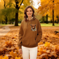 🐮 Hot Sale 50% OFF!!🎁Cute Highland Cow Print Fleece Lined Hooded Sweatshirt 🧥 Warm Cozy Winter Hoodie