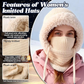 🎉This Week's Special Sales - 60% OFF✨Women 3-in-1 Knitted Balaclava Hat, Fleece Lined Warm Hood Beanie with Scarf & Face Mask, Pom Pom Winter Hat for Outdoor Skiing🧣