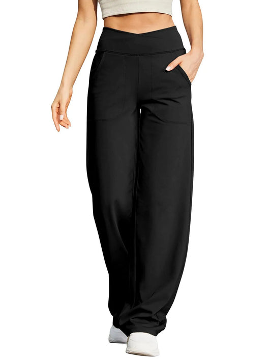 🍂🎁Autumn Hot Sale-50% Off🩷Plus Size Minimalist Baggy Stretch Casual High Rise Straight Leg Pants