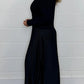 🍂Autumn Promotion 50% OFF🔥Women's solid color Long Sleeve Jumper & Pleated Bottom Dress