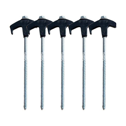 8" Screw-in Tent Stakes Ground Anchors(5PCS)