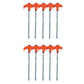 8" Screw-in Tent Stakes Ground Anchors(5PCS)