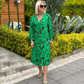 💃Elegant printed dress for plus size women💕