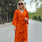 💃Elegant printed dress for plus size women💕