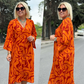 💃Elegant printed dress for plus size women💕