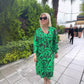 💃Elegant printed dress for plus size women💕