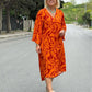 💃Elegant printed dress for plus size women💕