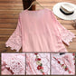🔥New model for 2024🌸Women's cotton linen loose embroidered top